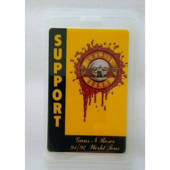 Guns N Roses Use Your Illusion Backstage Pass Laminated Original 91/92 Hard Rock - Picture 2 of 5